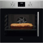AEG 3000 Series BCX335L11M Surround Cook Electric Single Built in Oven with Retractable Dials in Stainless Steel