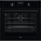AEG 3000 Series BPX53506EB Surround Cook Electric Single Built in Oven with Retractable Dials in Black