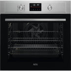 AEG 3000 Series BPX53506EM Surround Cook Electric Single Built in Oven with Retractable Dials in Stainless Steel