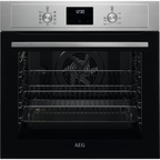 AEG 3000 Sreies BEX33501EM Surround Cook Electric Single Built in Oven with Retractable Dials in Stainless Steel