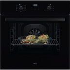 AEG 5000 Series OU5AB20CK Surround Cook Electric Built In Single Oven with Retractable Dials Black