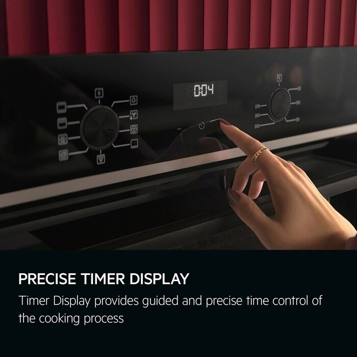 AEG 5000 Series OU5AB20CK Surround Cook Electric Built In Single Oven with Retractable Dials Black