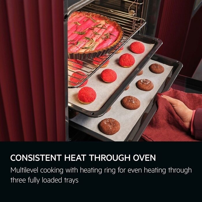 AEG 5000 Series OU5AB20CK Surround Cook Electric Built In Single Oven with Retractable Dials Black