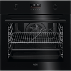 AEG 6000 BPK556260B SteamBake Pyrolytic Built-In Electric Single Oven Black