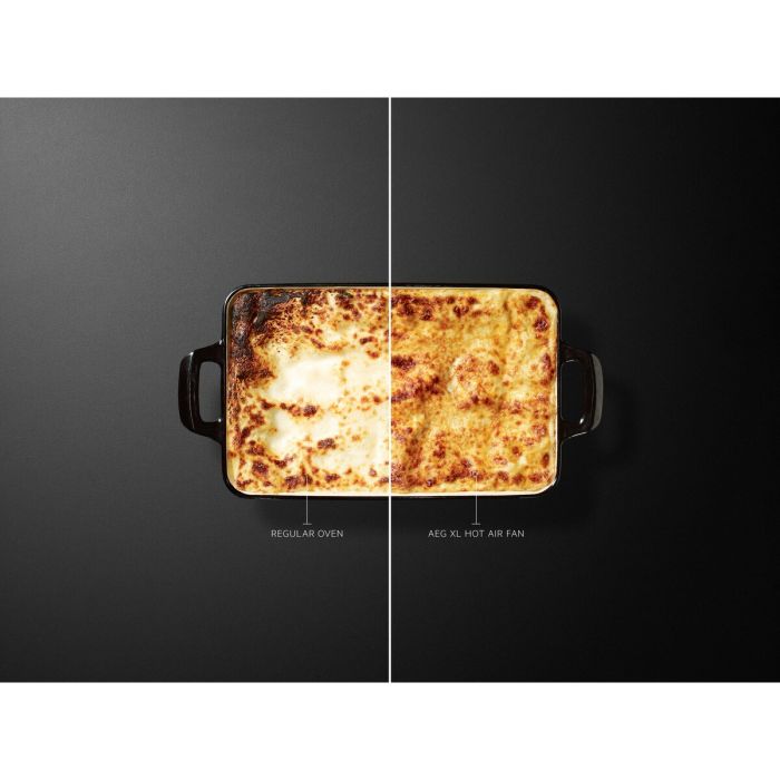 AEG 6000 Series BEB335061B Surround Cook Electric Single Built in Oven with Retractable Dials in Black