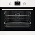 AEG 6000 Series BEB335061W Surround Cook Electric Single Built in Oven with Retractable Dials in White