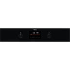 AEG 6000 Series BPK355061B Steam Bake Electric Single Built in Oven with Retractable Dials in Black