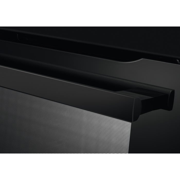 AEG 6000 Series BPK355061B Steam Bake Electric Single Built in Oven with Retractable Dials in Black