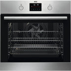 AEG 6000 Series BPS355061M Steam Bake Electric Single Built in Oven with Retractable Dials in Stainless Steel