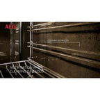 AEG 6000 Series BPS555060M Steam Bake Electric Single Built in Oven with Retractable Dials in Stainless Steel
