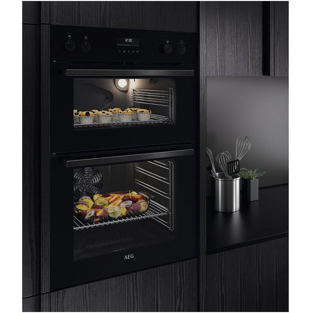 AEG 6000 Series DCE531160B Surround Cook Electric Built In Double Oven in Black