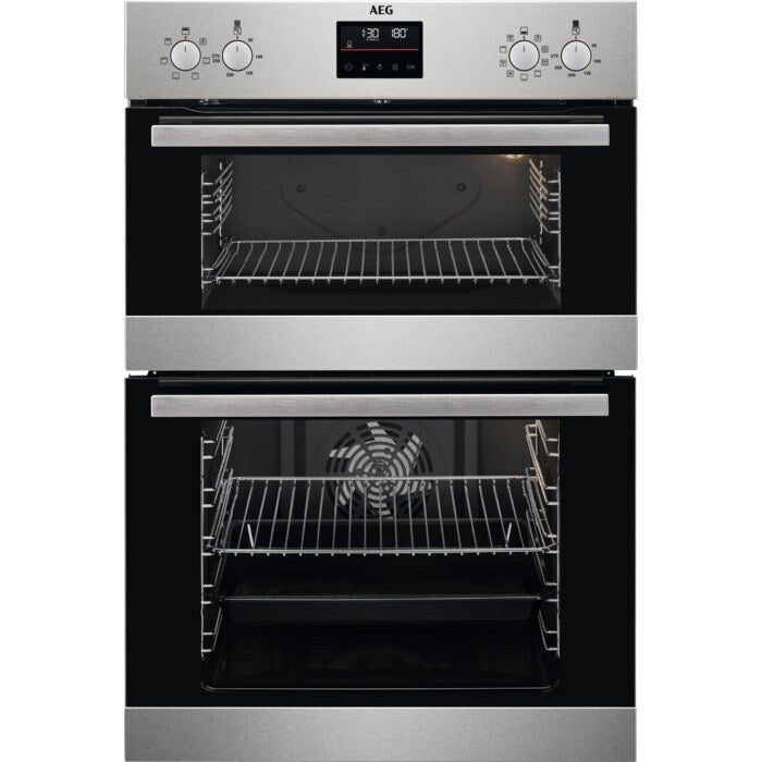AEG 6000 Serires DCB535060M Surround Cook Electric Built in Double Oven Stainless Steel