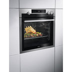 AEG 7000 Series BSE577261M Steam Crisp Electric Single Built in Oven with Retractable Dials