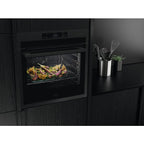 AEG 7000 Series BSE778380T Steam Crisp Electric Single Built In Oven with Touch Controls Black