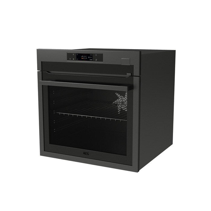 AEG 7000 Series BSE778380T Steam Crisp Electric Single Built In Oven with Touch Controls Black