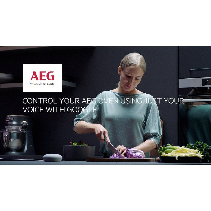 AEG 7000 Series BSK978330B Steam Crisp Electric Single Built in Oven with Command Wheel