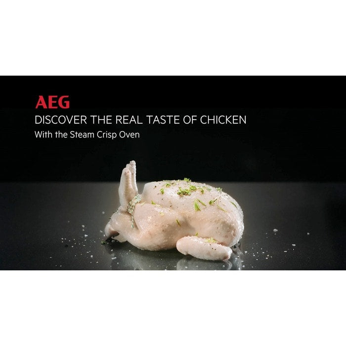 AEG 7000 Series BSK978330B Steam Crisp Electric Single Built in Oven with Command Wheel