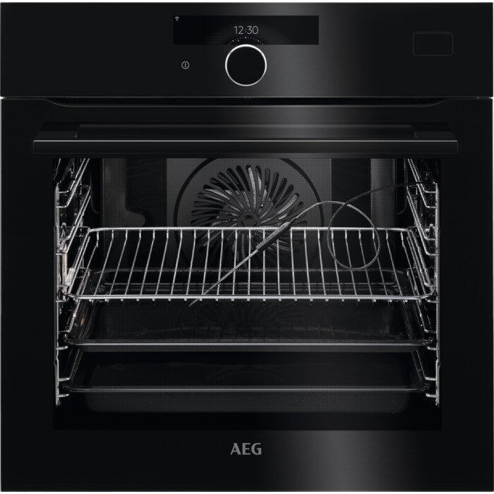 AEG 7000 Series BSK978330B Steam Crisp Electric Single Built in Oven with Command Wheel