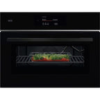 AEG 8000 Series MealAssist TK8NK721B Compact Built in Microwave Combination Oven Black