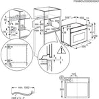 AEG 8000 Series MealAssist TK8NK721B Compact Built in Microwave Combination Oven Black