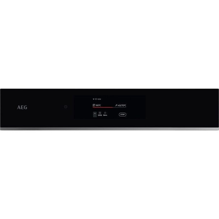 AEG 8000 Series MealAssist TK8NK721B Compact Built in Microwave Combination Oven Black