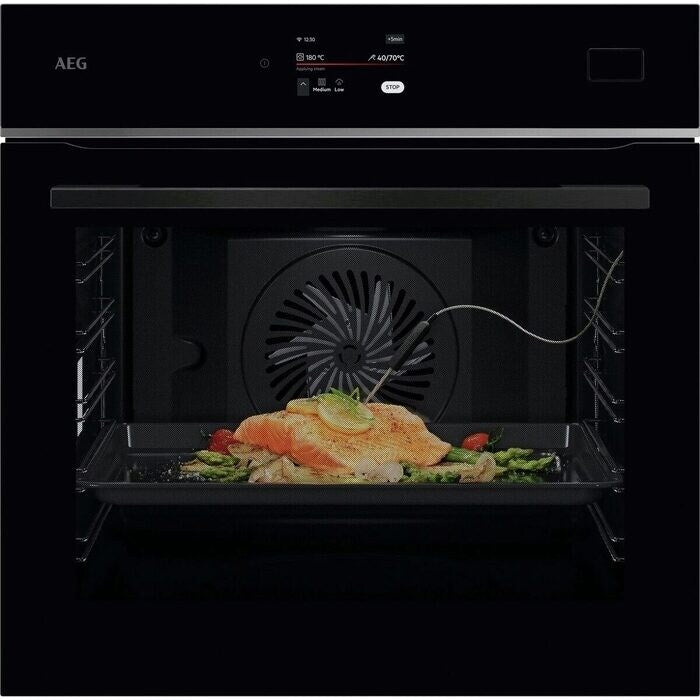 AEG 8000 Series TB8SB731AB Meal Assist with Steam Pro Electric Single Built in Oven with Touch Controls