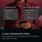 AEG 8000 Series TB8SB731AB Meal Assist with Steam Pro Electric Single Built in Oven with Touch Controls