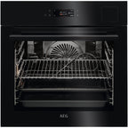 AEG 9000 Series BSK798280B Steam Pro Electric Single Built in Oven with Touch Controls Black
