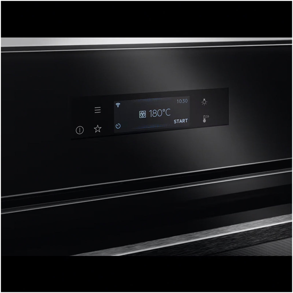 AEG 9000 Series BSK798280B Steam Pro Electric Single Built in Oven with Touch Controls Black