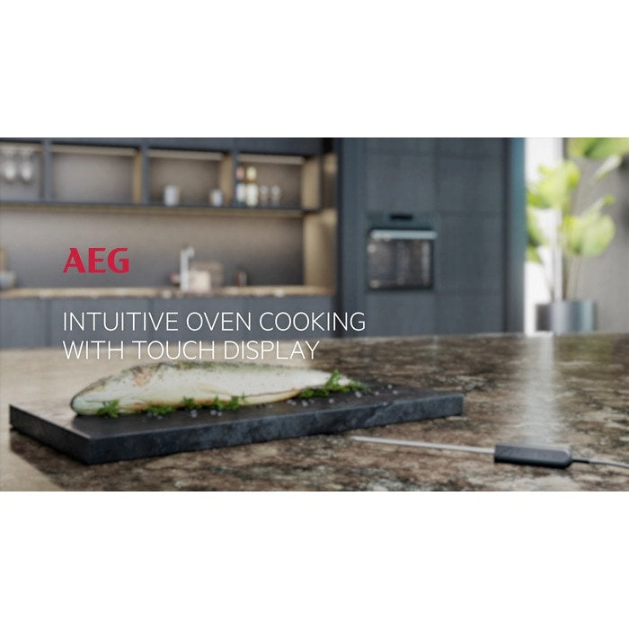 AEG 7000 Series BSE772380M Steam Crisp Electric Single Built in Oven with Touch Controls in Stainless Steel