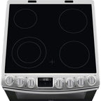 AEG CCB6741ACM 6000 Series Steam Bake 60cm Freestanding Electric Cooker with Ceramic Hob in Stainless Steel