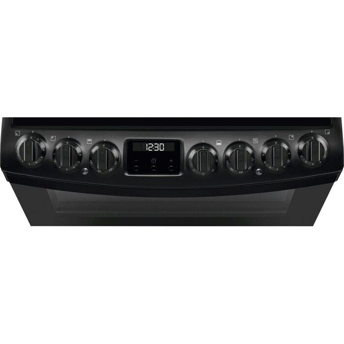 AEG CCB6741MCB 6000 Series Steam Bake 60cm Freestanding Electric Cooker with Ceramic Hob in Black