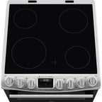 AEG CCX6740ACM 6000 Series Steam Bake 60cm Freestanding Electric Cooker with Ceramic Hob in Stainless Steel