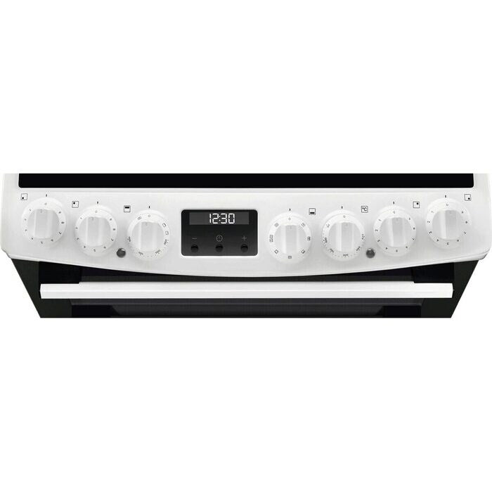 AEG CCX6740ACW 6000 Series Steam Bake 60cm Freestanding Electric Cooker with Ceramic Hob in White