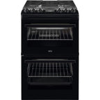 AEG CGX1130ACB 55cm Freestanding Gas Cooker with Double Oven in Black