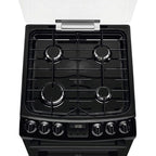 AEG CGX1130ACB 55cm Freestanding Gas Cooker with Double Oven in Black