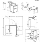 AEG CGX1130ACM 55cm Freestanding Gas Cooker with Double Oven in Stainless Steel