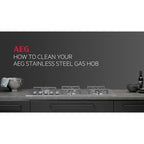 AEG CGX6130ACM 60cm Freestanding Gas Cooker with Double Oven in Stainless Steel