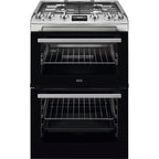 AEG CGX6130ACM 60cm Freestanding Gas Cooker with Double Oven in Stainless Steel