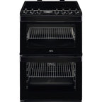 AEG CIB6743ACB 6000 Series Steam Bake 60cm Freestanding Electric Cooker with Induction Hob in Black