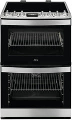 AEG CIB6743ACM 6000 Series Steam Bake 60cm Freestanding Electric Cooker with Induction Hob in Stainless steel