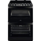 AEG CIB6743MCB 6000 Series Steam Bake 60cm Freestanding Electric Cooker with Induction Hob in Matt Black