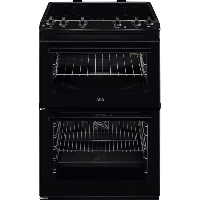 AEG CIX6500ABB 5000 Series Surround Cook 60cm Freestanding Electric Cooker with Induction Hob in Black