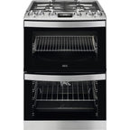 AEG CKB6541ACM 60cm 5000 Series Surround Cook Dual Fuel Freestanding Cooker With Double Oven in Stainless Steel