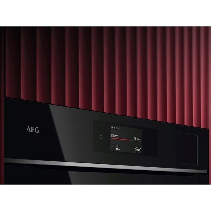 AEG TP8SB731AB Electric Built in Single Oven with Touch Controls Black