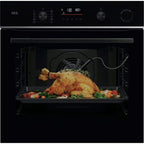 AEG TR6PB521SB Electric Built in Single Oven with Retractable Dials Black