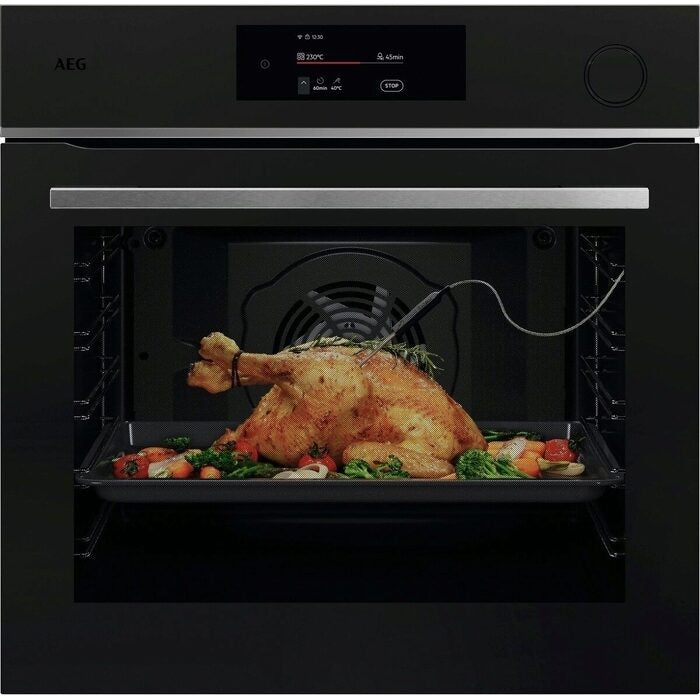 AEG TR7PB731ST Electric Built in Single Oven with Touch Controls Black