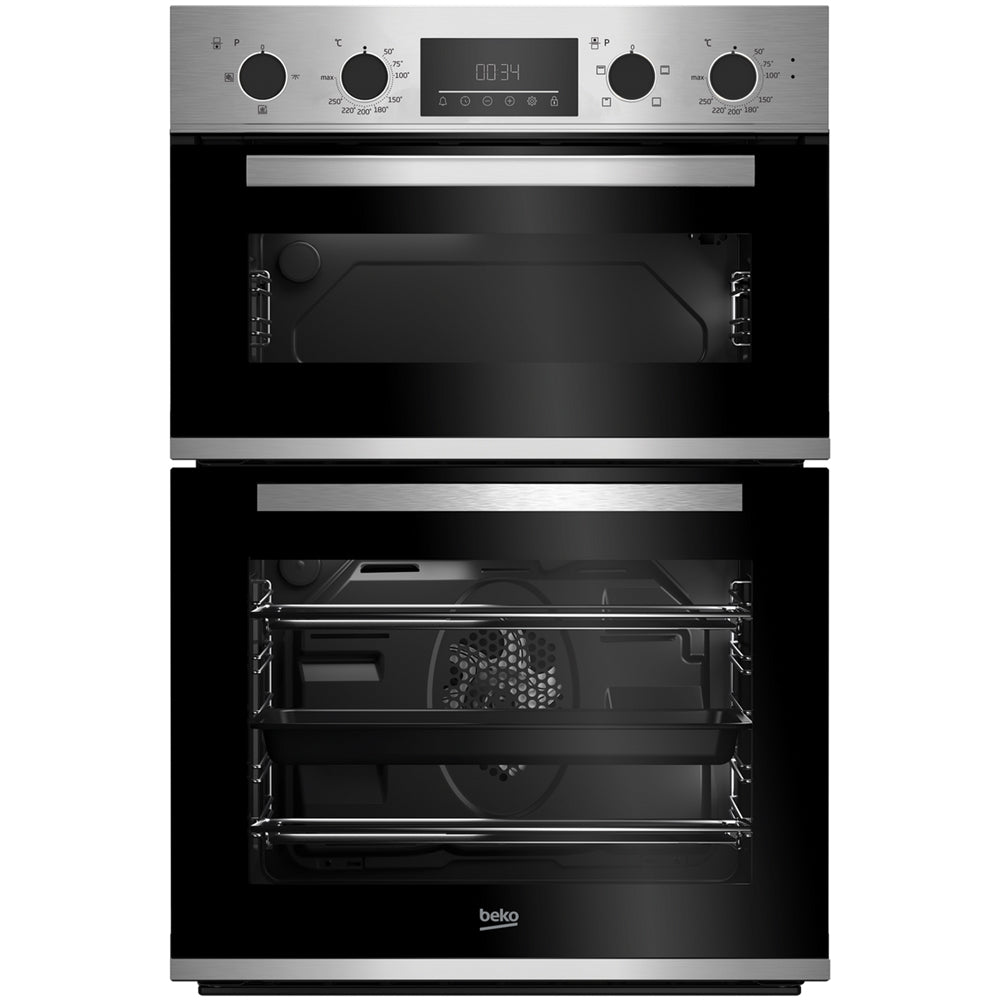 Beko CDFY22309X 60cm Built In Double Oven Stainless Steel