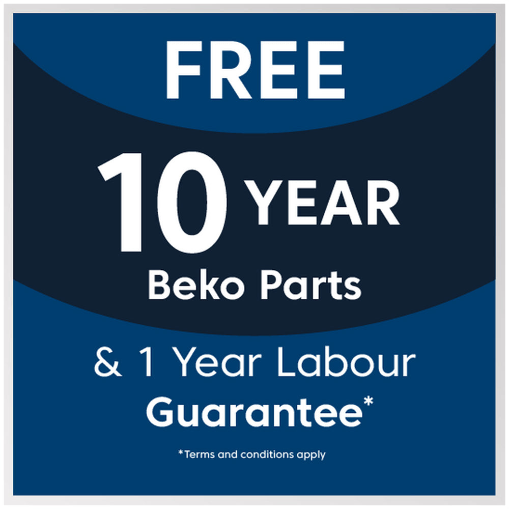 Beko EDC634S 60cm Double Oven Electric Cooker with Ceramic Hob - Silver