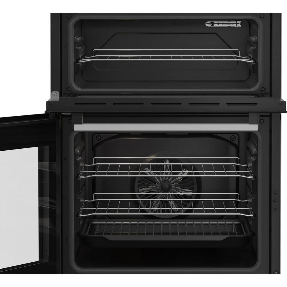 Beko EDC6731W 60cm Double Oven Electric Cooker with Vitroceramic Hob White